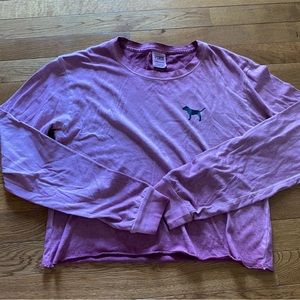 ❄️WINTER SALE❄️ VS Victoria’s Secret PINK Cropped Long Sleeve Tee